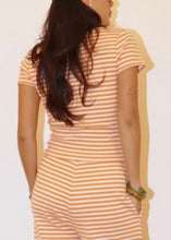 Load image into Gallery viewer, Sunset Stripe Henley Tee
