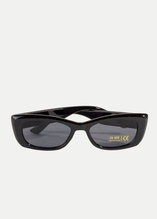 Thick Round Square Rectangle Sunglasses Set || Black