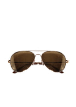 Load image into Gallery viewer, Classic Gold Rimmed Sunglasses|| Tan
