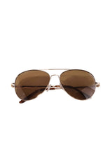 Load image into Gallery viewer, Classic Gold Rimmed Sunglasses|| Tan
