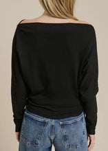 Load image into Gallery viewer, Studded Off-Shoulder Batwing Knit Top
