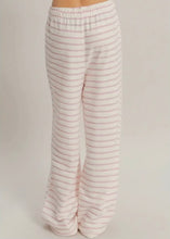 Load image into Gallery viewer, Striped Loop Terry Wide-Leg Pants
