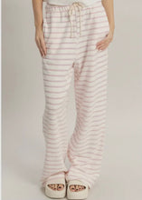 Load image into Gallery viewer, Striped Loop Terry Wide-Leg Pants
