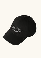 Load image into Gallery viewer, Black New York Social Club Text Embroidery Baseball Cap
