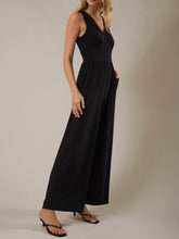 Load image into Gallery viewer, Effortless Black Wide Leg Jumpsuit
