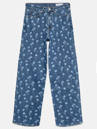 Floral Wash Straight Leg Denim