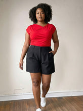 Load image into Gallery viewer, Tailored Ease High Waist Shorts
