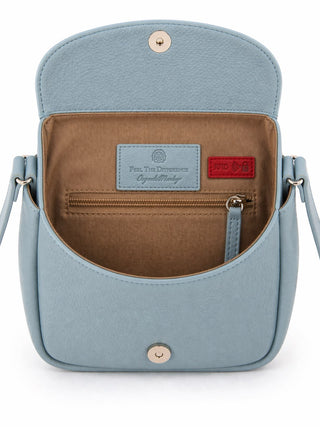 Teal Ruthie Leather Tassel Crossbody
