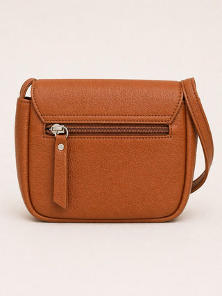 Tangerine Ruthie Leather Tassel Crossbody