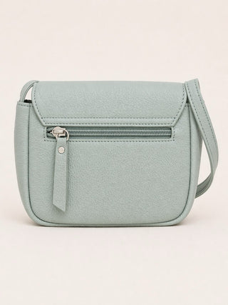 Teal Ruthie Leather Tassel Crossbody