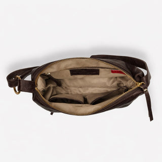 Espresso Zella Leather Handbag