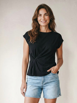 Sculpted Grace Twist Top