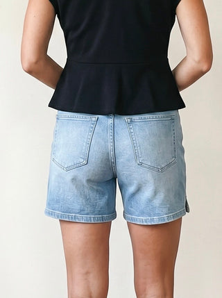 Sunlit Ease Denim Shorts