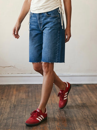 Just Black Denim Relaxed Vintage Wash Denim Bermuda Shorts