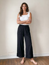 Load image into Gallery viewer, Midnight Ease Lace Trim Pant
