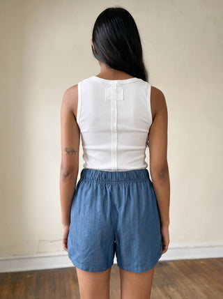 Everyday Ease Henley Tank | White