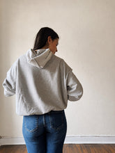 Load image into Gallery viewer, Weekend Getaway Terry Half Zip Hoodie | Heather Grey
