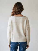 Load image into Gallery viewer, Oat &amp; Cocoa Knit Sweater | Oat
