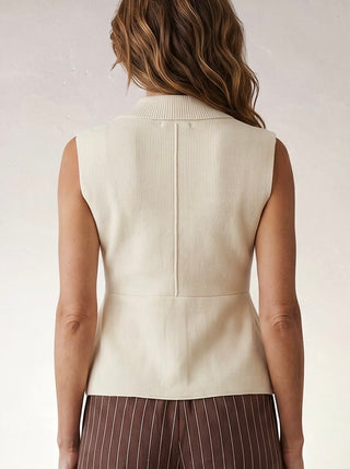 Camille Sweater Peplum Vest