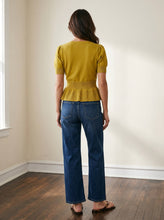 Load image into Gallery viewer, Golden Hour Peplum Sweater
