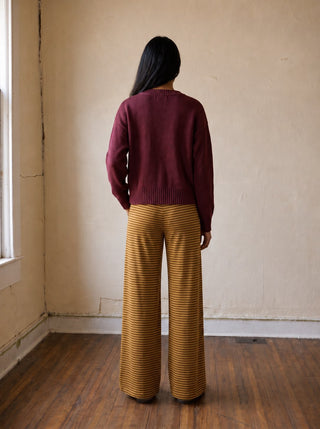 Bordeaux Weekend V Neck Sweater