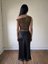 Load image into Gallery viewer, After Dark Satin Midi Skirt | Black
