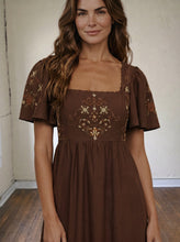 Load image into Gallery viewer, Meadow Song Embroidered Midi Dress
