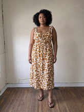 Load image into Gallery viewer, Extended Size Golden Grove Smocked Midi Dress
