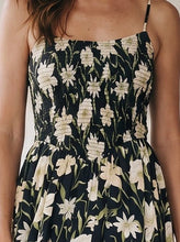 Load image into Gallery viewer, Moonlit Garden Smocked Midi Dress
