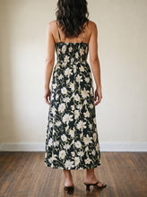 Load image into Gallery viewer, Moonlit Garden Smocked Midi Dress
