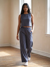 Load image into Gallery viewer, Coastal Lines Linen Blend Pants
