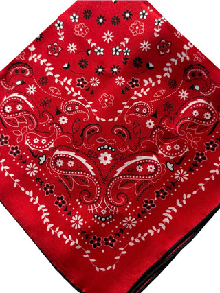 Heritage Paisley Mulberry Silk Scarf | Red