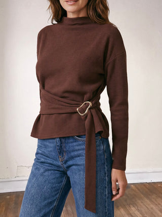Sophisticate Wrap Knit Top