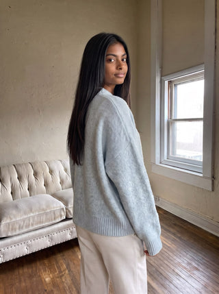 Trout Graphic Knit Sweater | Blue