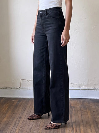 Just Black Denim women's denim jeans, showcasing classic black denim fabric and a fitted style.