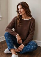 Load image into Gallery viewer, Oat &amp; Cocoa Knit Sweater | Cocoa
