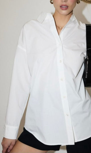 Oversized Long Sleeve Button Down Shirt