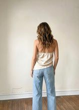 Load image into Gallery viewer, Champagne Nights Satin Halter Top
