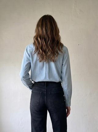 Harbor Bow Chambray Button Down Shirt