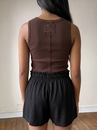 Everyday Ease Henley Tank | Chocolate