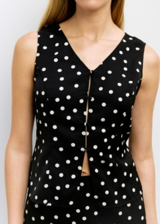 Polka Dot Woven Top