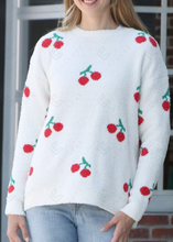 Load image into Gallery viewer, Cherry Pattern Luxury Soft Sweater
