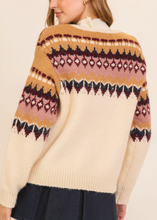 Load image into Gallery viewer, Person wearing a patterned sweater with a neutral background
