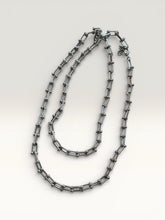 Load image into Gallery viewer, Silver Beaded Link Chain Necklace
