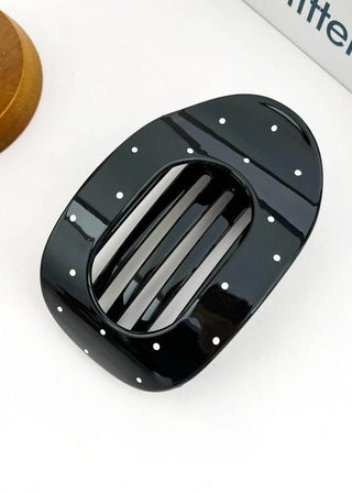 Simple Polka Dot Hair Clip|| Black 