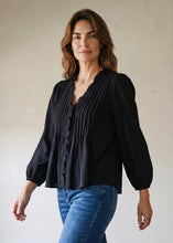 Load image into Gallery viewer, Sutton Pleated Ruffle Blouse
