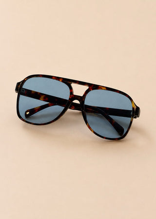 The Jetsetter Aviator Sunglasses | Tortoise Blue 