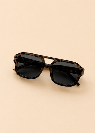 The Uptown Sunglasses | Beige Tortoise Grey 