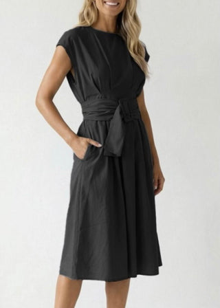 Timeless Belted Midi Dress