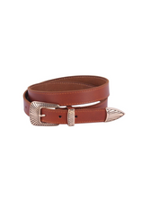 Load image into Gallery viewer, Boho Buckle Leather Belt
